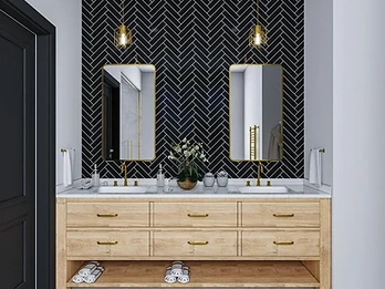 Spa-inspired bathroom renovation with soaking tub and tile work