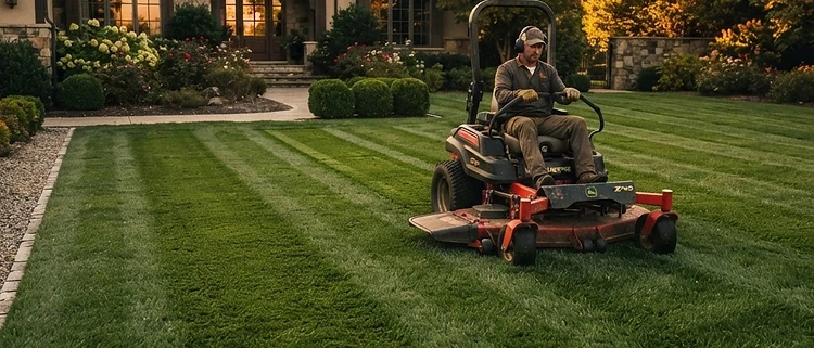 Lawn Care (Mowing, Fertilizing & Cleanup) — representative Velocity Estate Services work