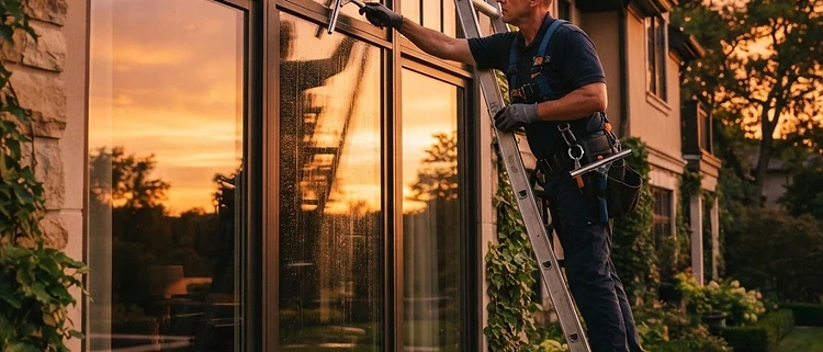 Exterior Window Cleaning — representative Velocity Estate Services work