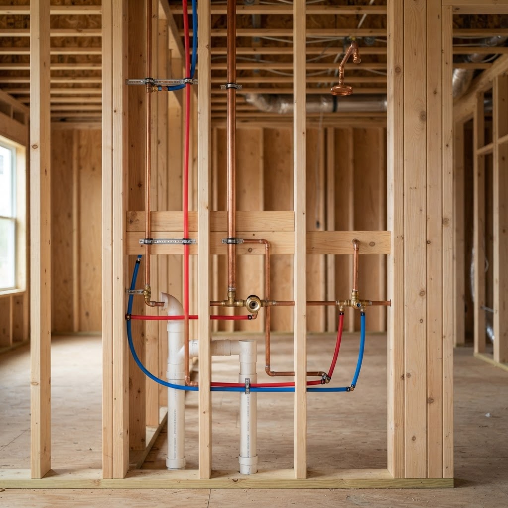 Plumbing rough-in
