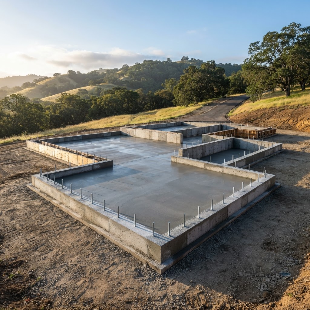 Concrete foundation