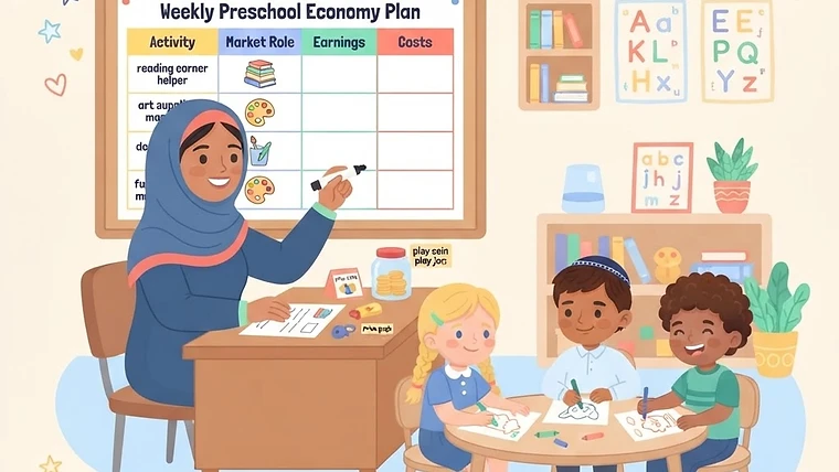 Classroom Store Lesson Plan: Preschool Economy Grid — classroom store lesson plan