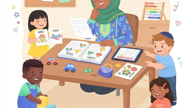 Needs vs. Wants: Preschool Financial Literacy Plan — needs vs wants lesson plan preschool