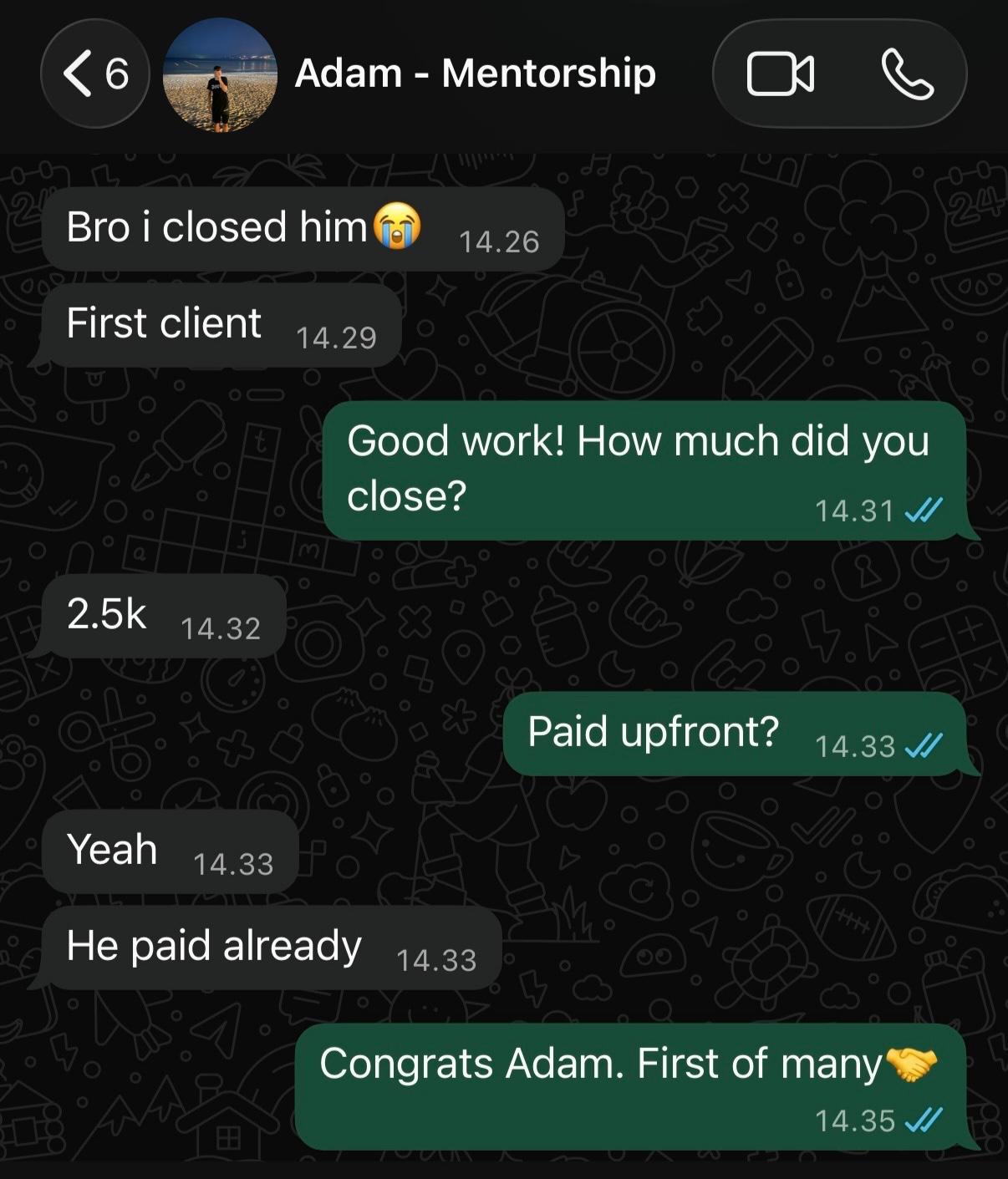 Agency client result 1