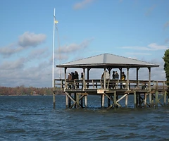 Spectators on the CYC pier