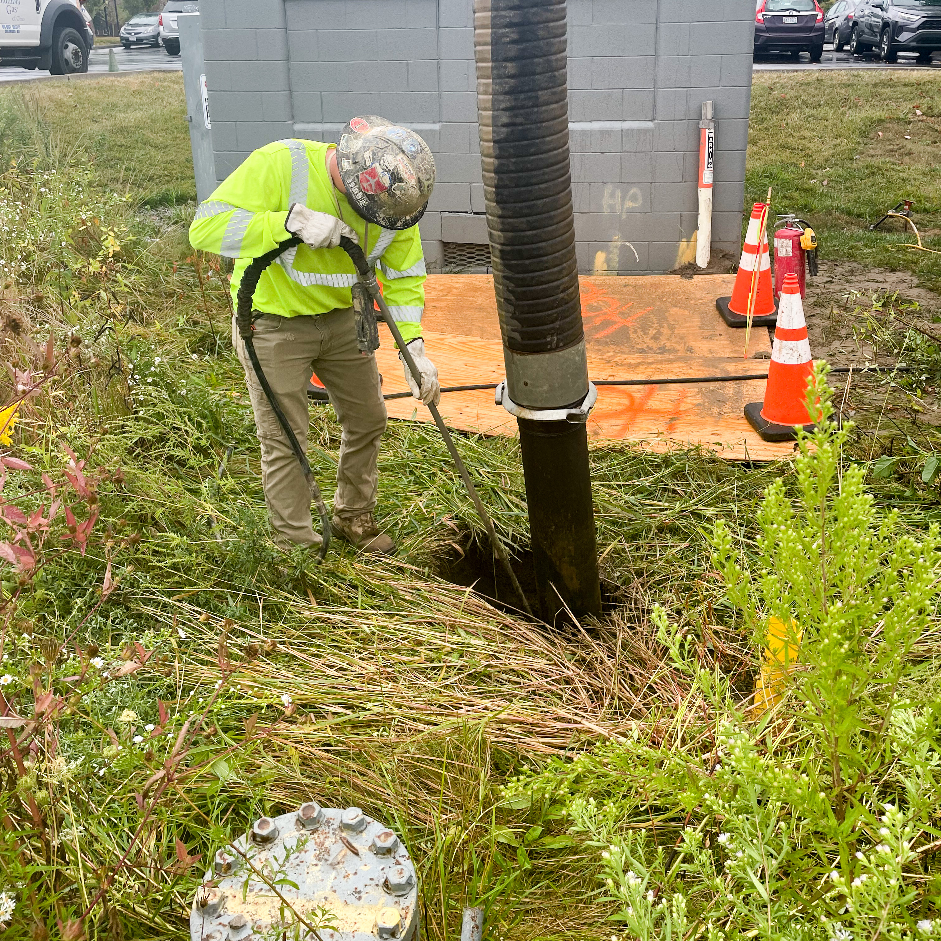ABI Hydrovac operator on a jobsite