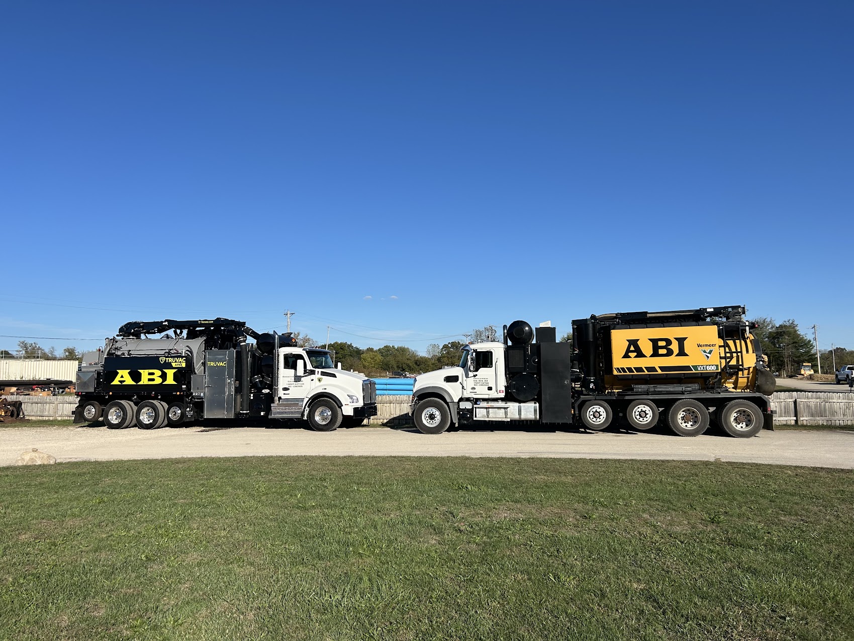 ABI hydrovac fleet side by side