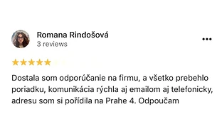 Recenze klienta na Google 2