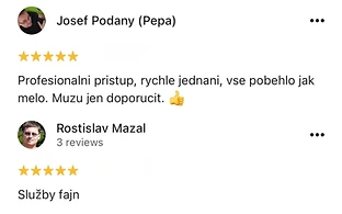 Recenze klienta na Google 5