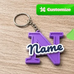 Chaveiro Nome Roxo