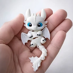 Chaveiro Dragão Light Fury