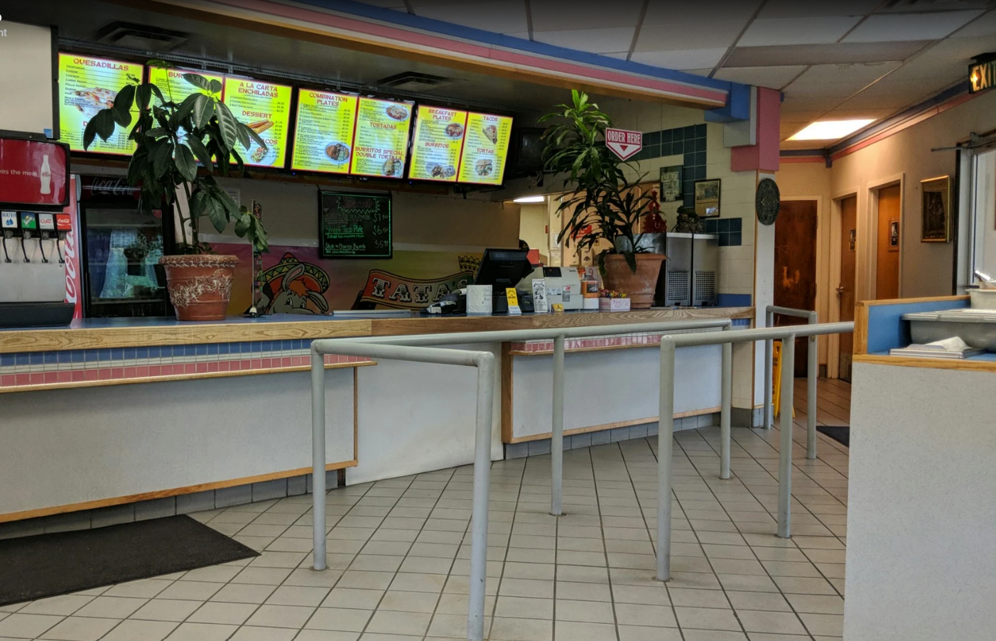 Order counter and menu boards