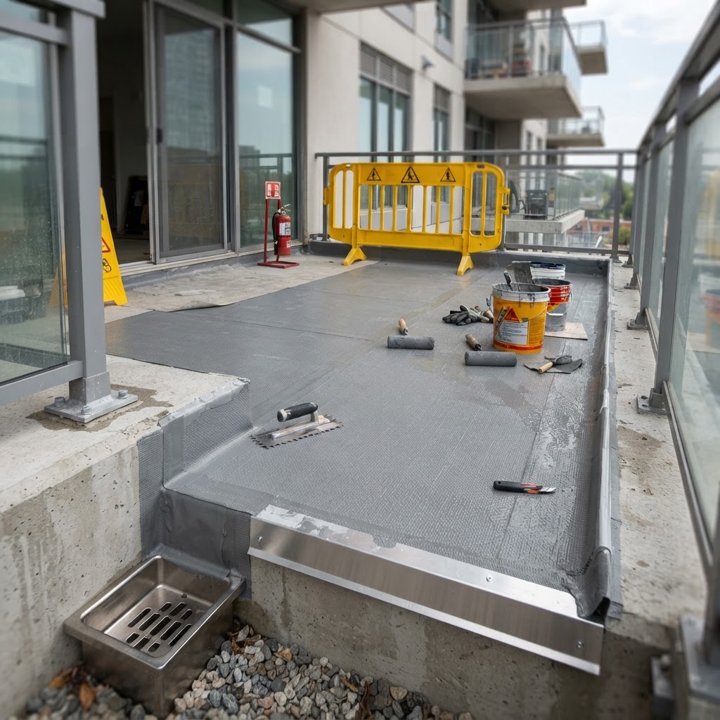 Balcony Waterproofing reference illustration