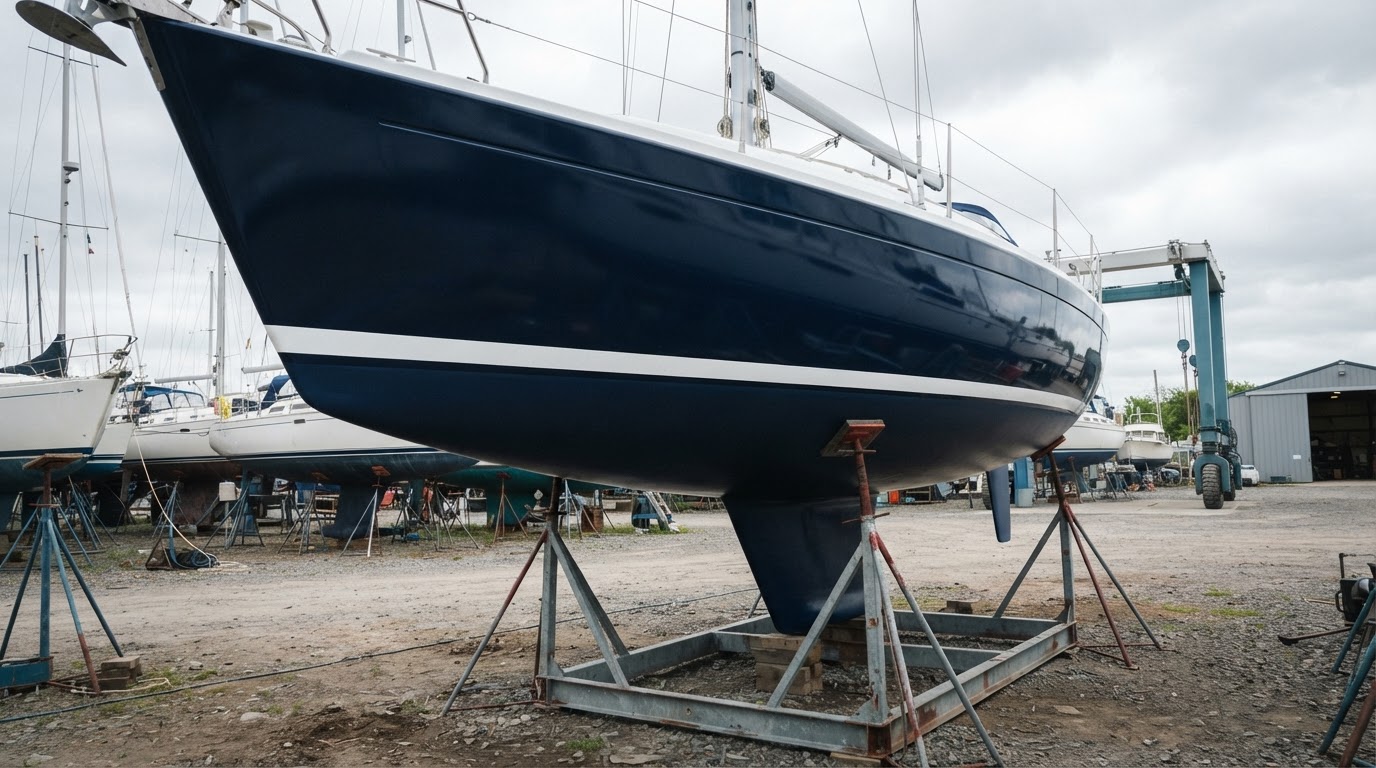 Unterwasserschiff Antifouling – nachher