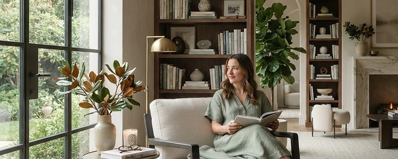 Luxurious wellness sanctuary space