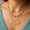 Triple Pet Charm Layered Necklace view 1