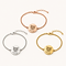 Rose Gold Cat Face Bracelet view 2