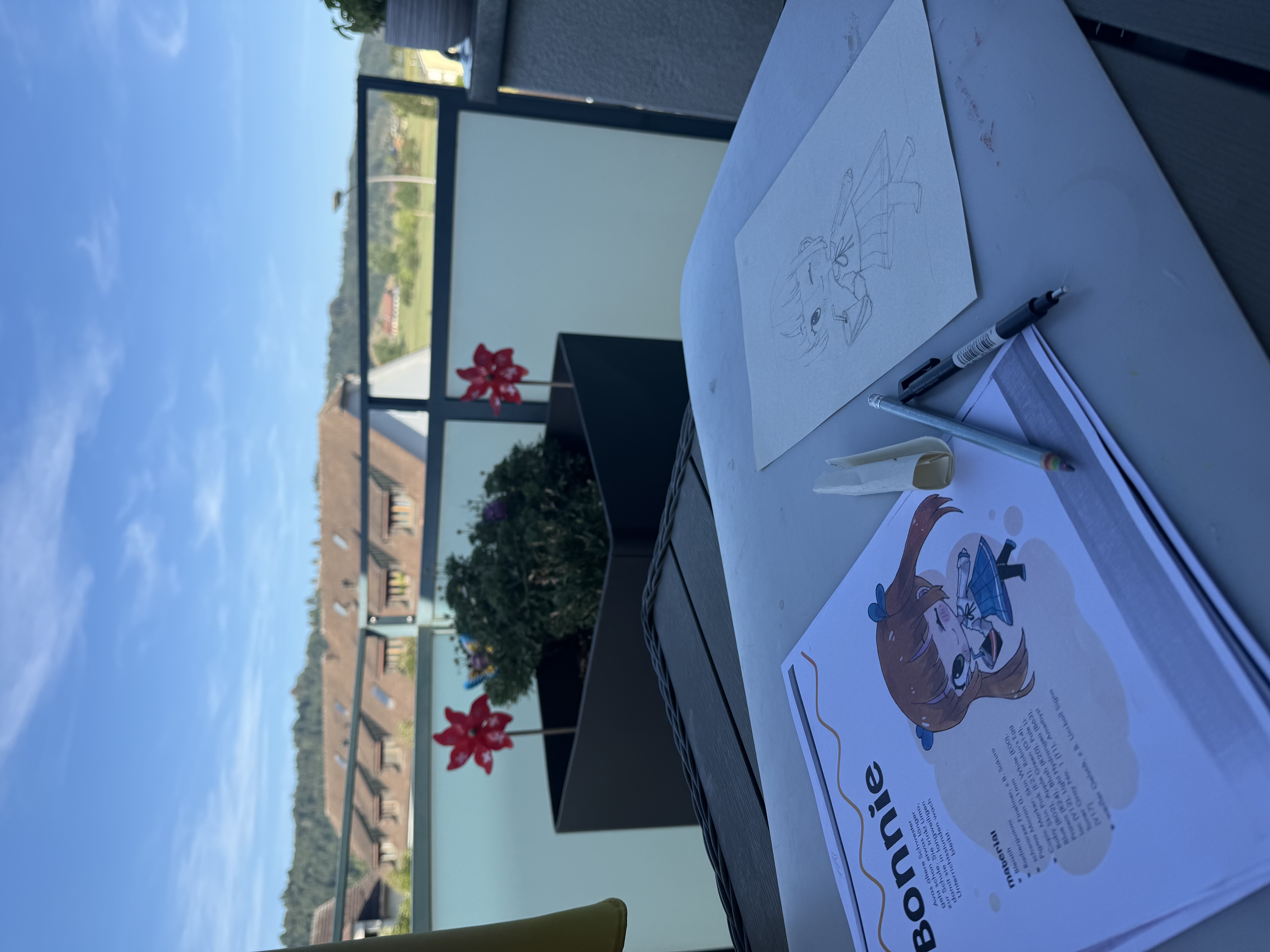 Arbeitsplatz mit Bonnie Vorlage