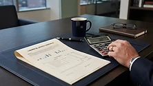 Commercial contract document with pricing schedule and calculator