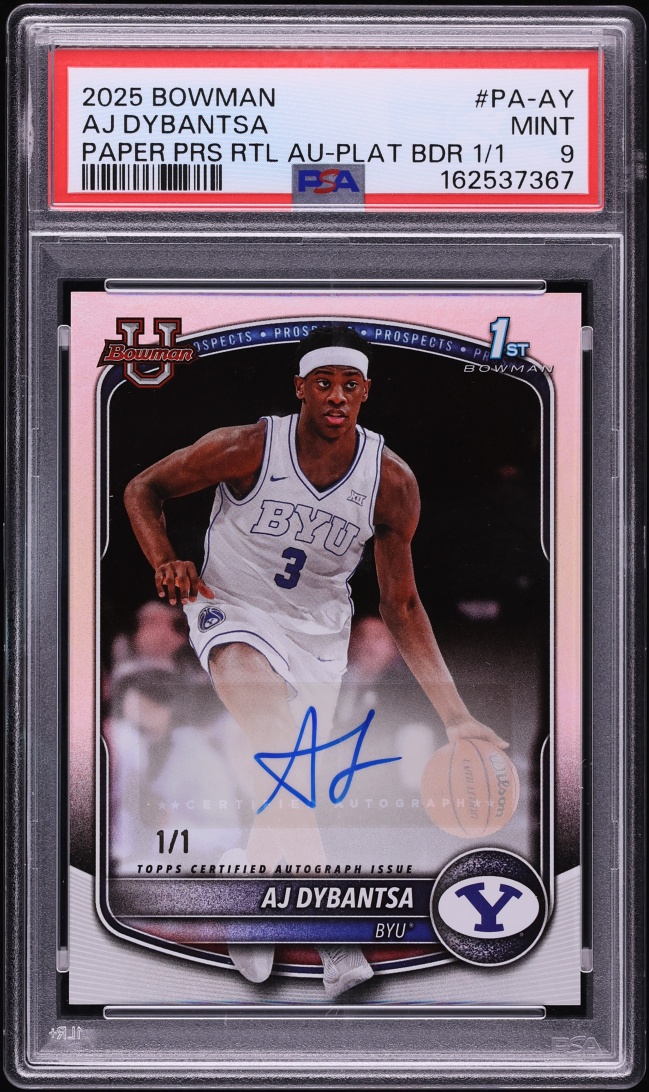 AJ Dybantsa rookie card
