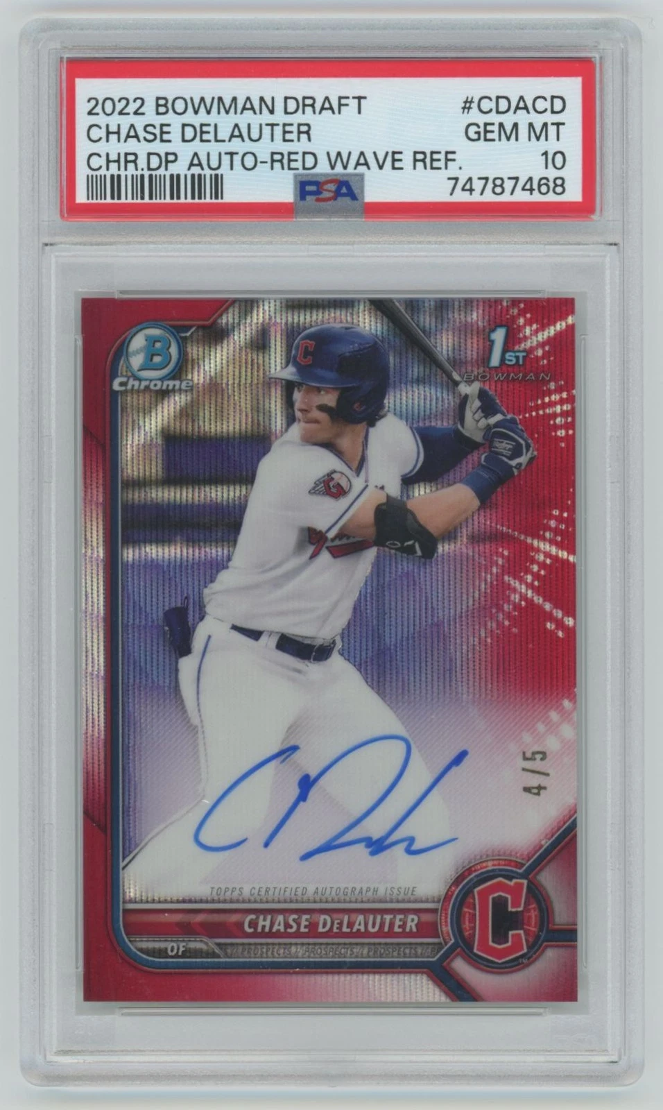 Chase DeLauter rookie card