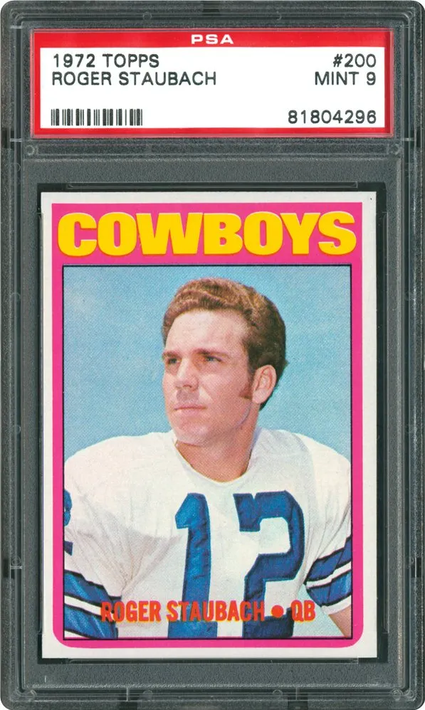 Roger Staubach #200 · Rookie card · MINT 9