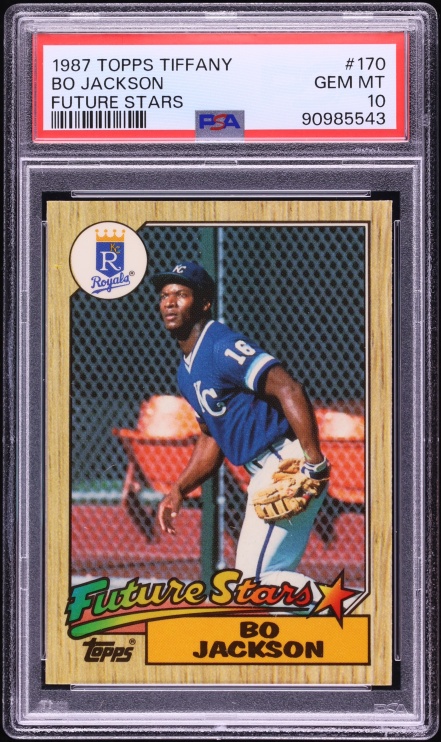 Bo Jackson #170 · 1987 Topps Tiffany · PSA 10
