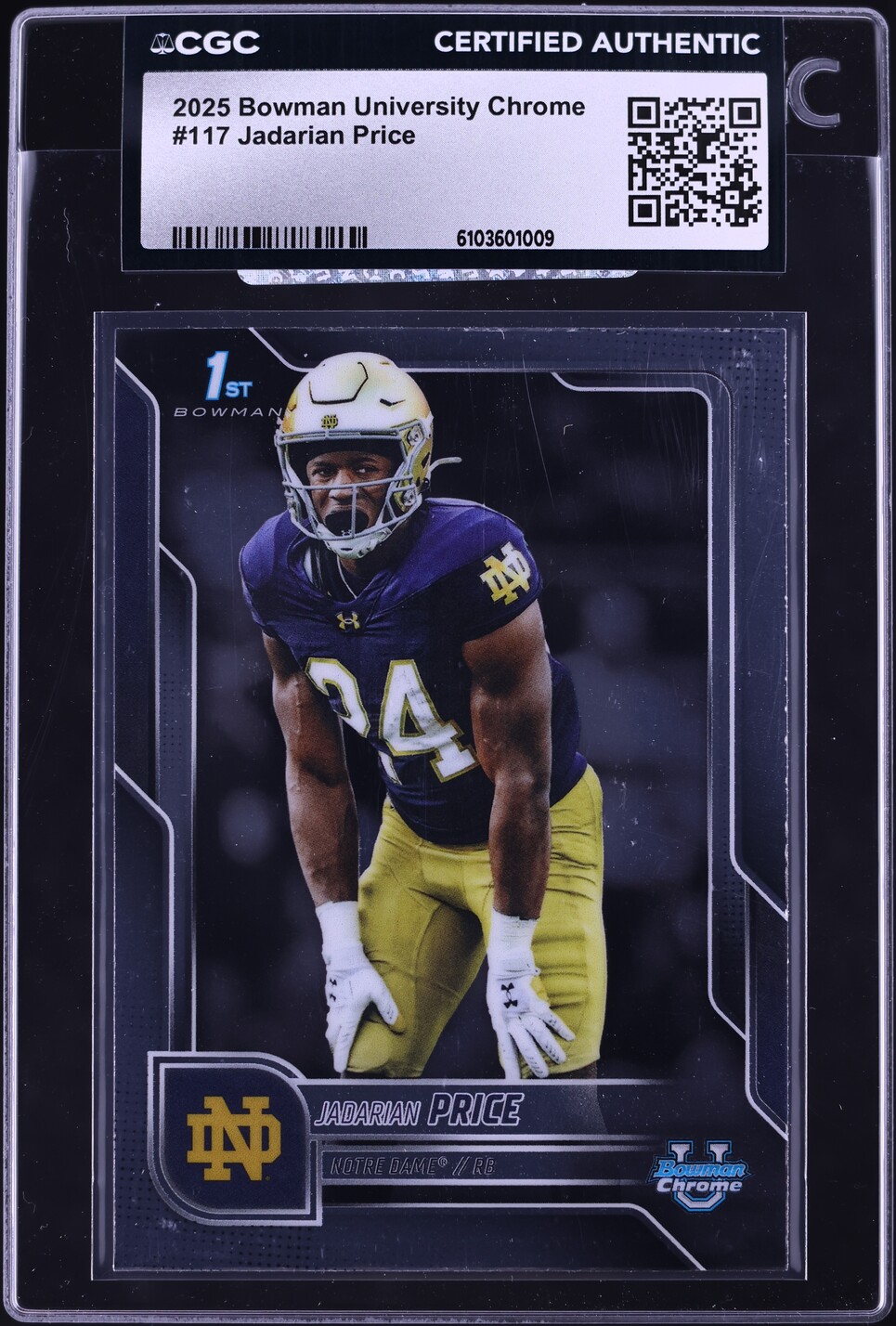 Jadarian Price rookie card