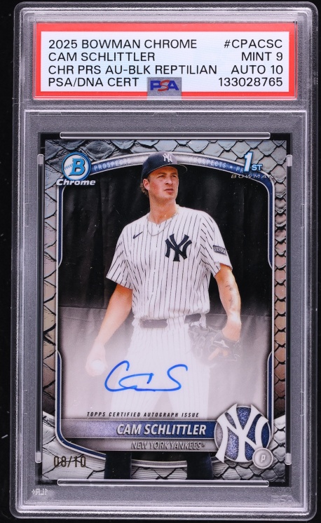 Cam Schlittler rookie card
