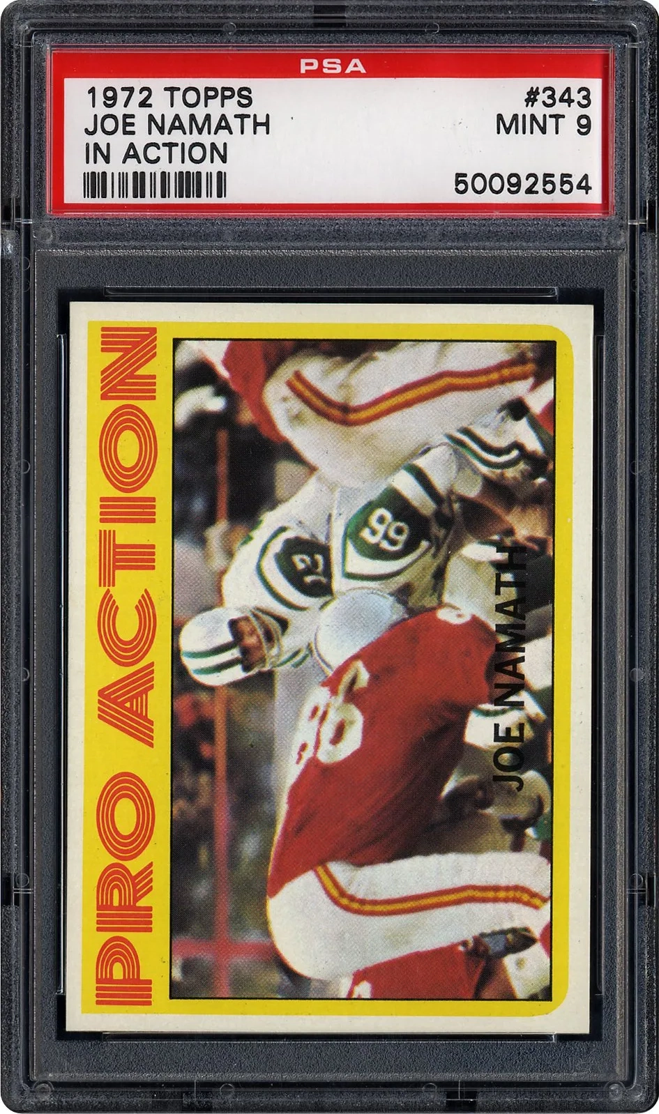 Joe Namath · Pro Action #343 card