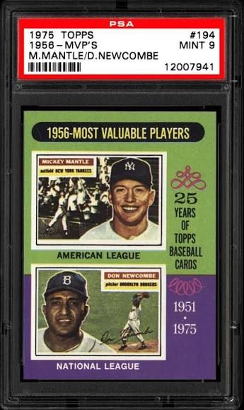 1956 MVPs · Mantle & Newcombe #194 card