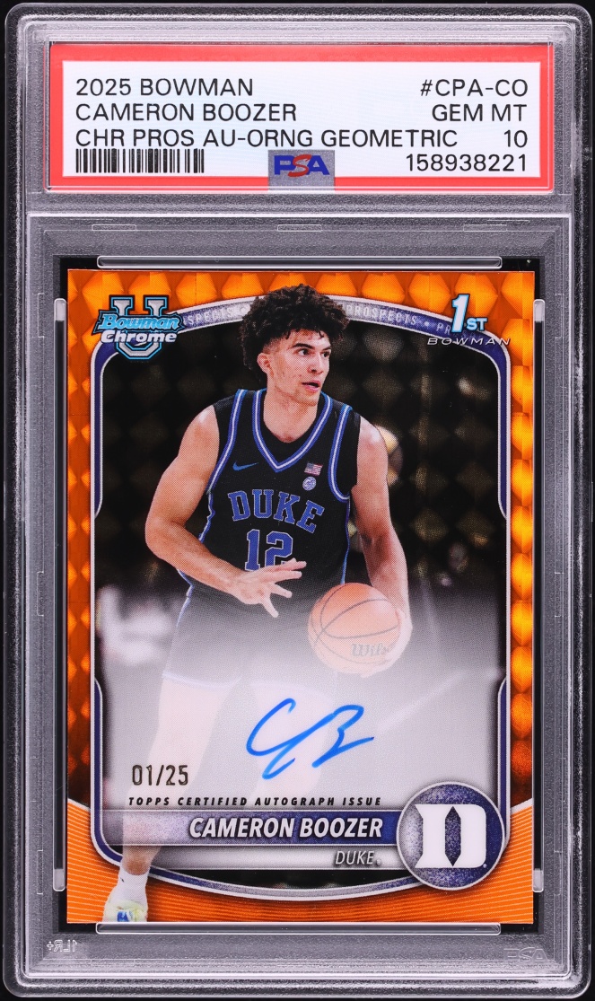 Cameron Boozer rookie card