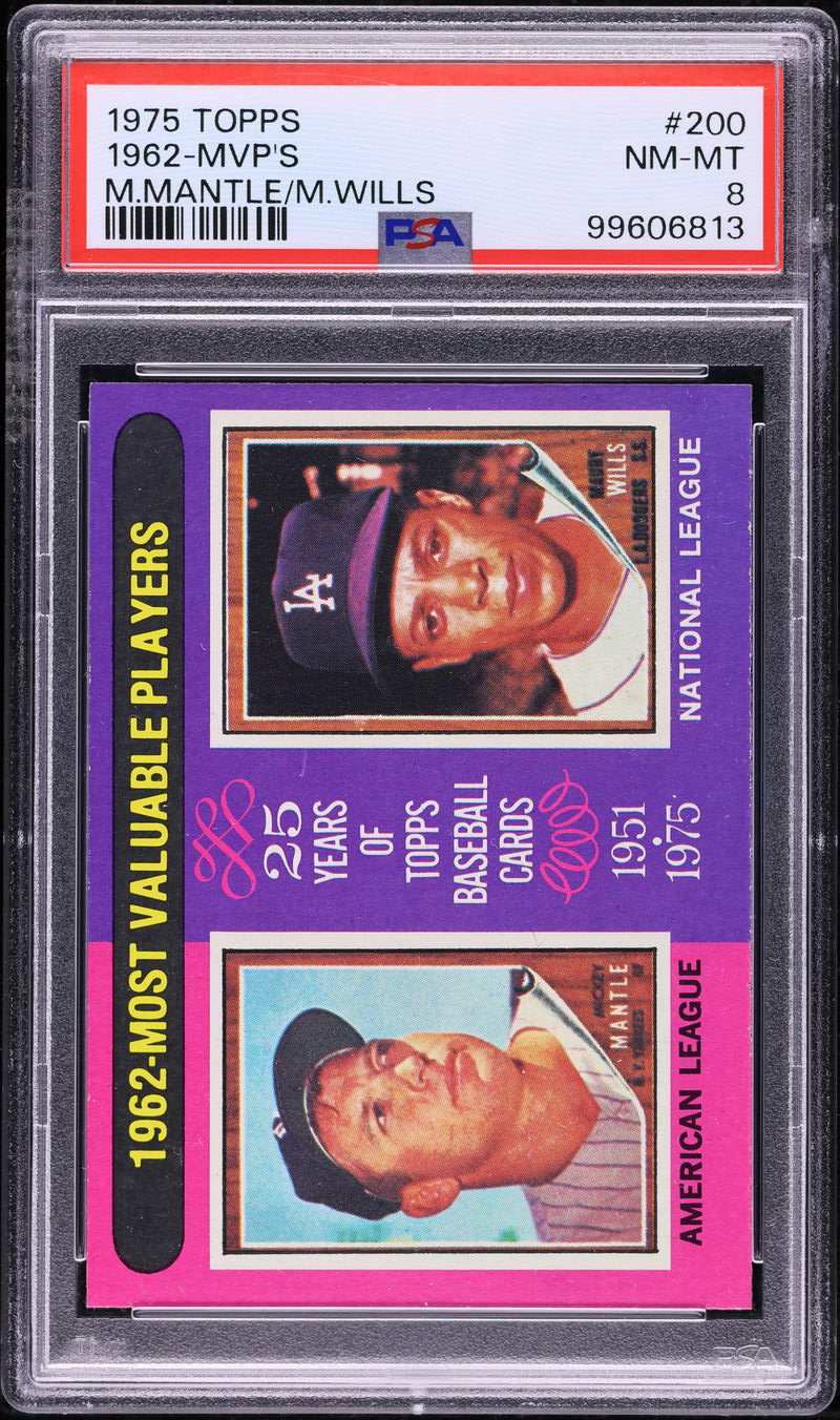 1962 MVPs · Mantle & Wills #200 card