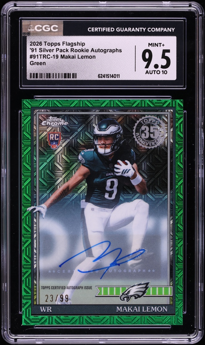 Makai Lemon rookie card