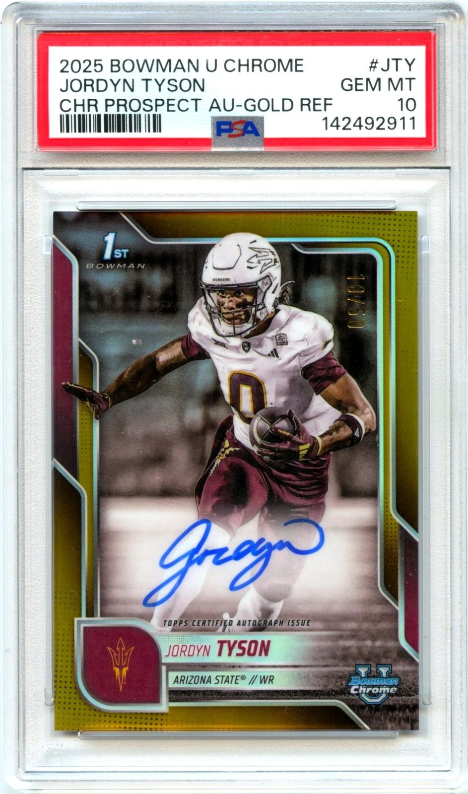 Jordyn Tyson rookie card