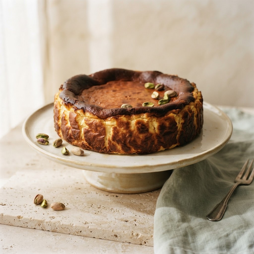 Basque Cheesecake – Pistachio by ATTASMAMA