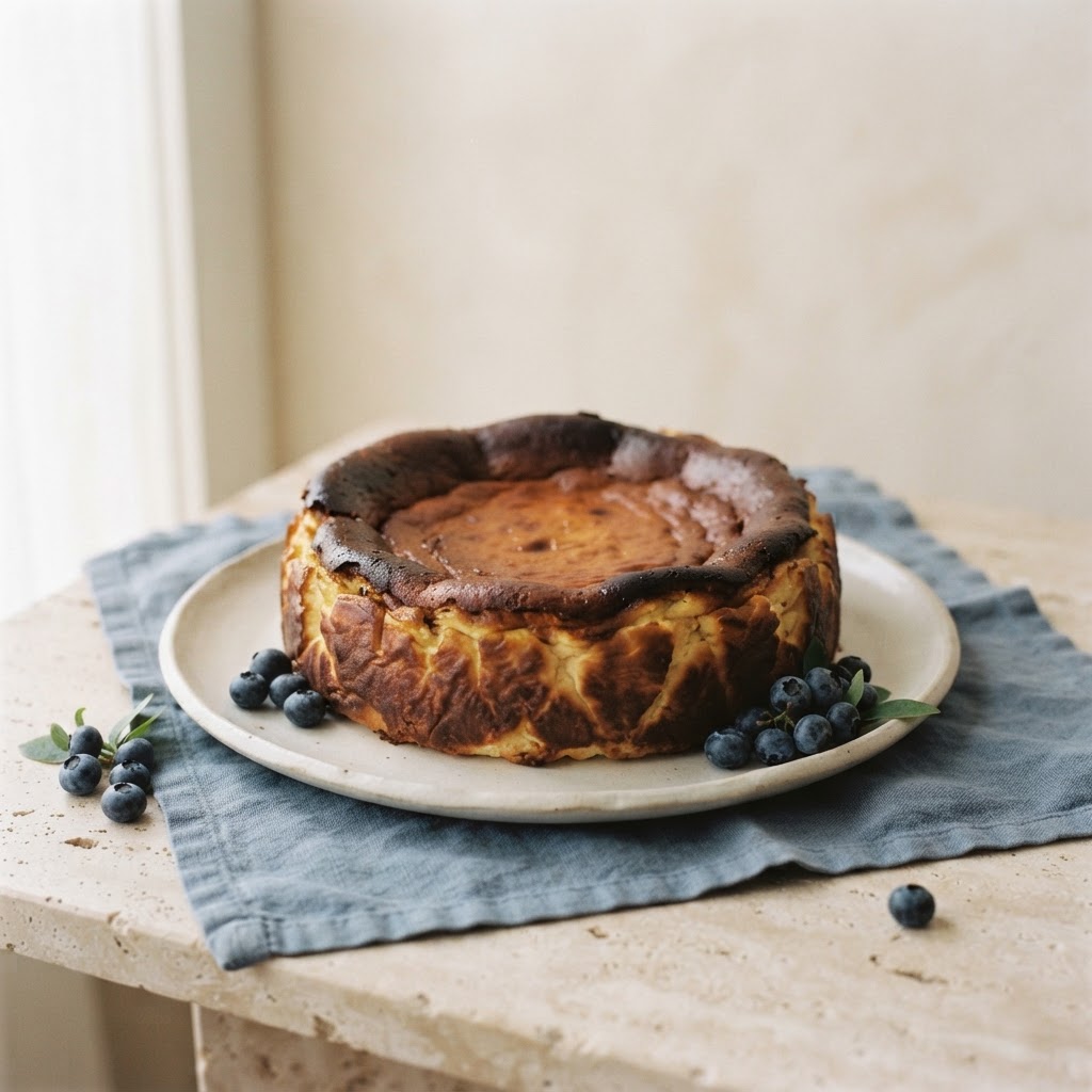 Basque Cheesecake – Blueberry by ATTASMAMA