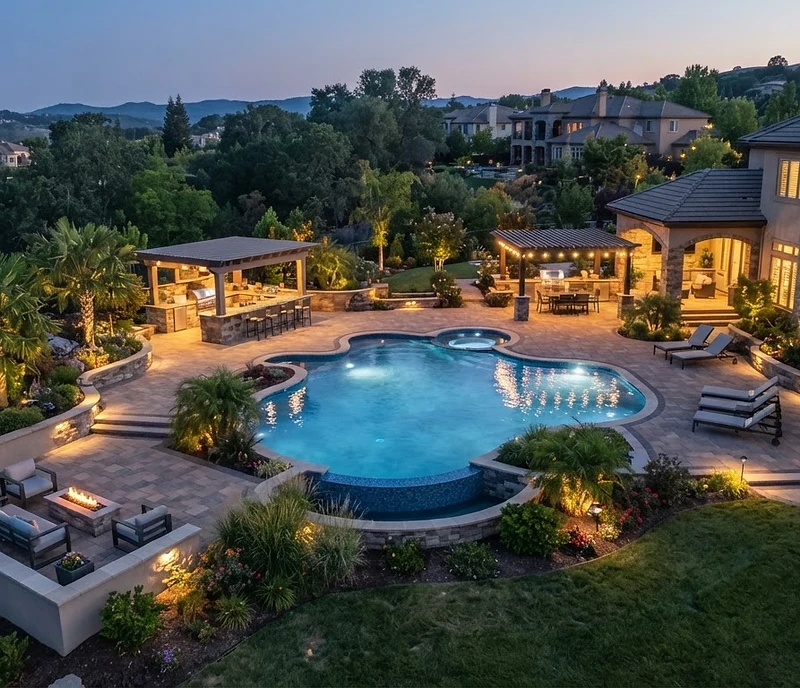 Complete backyard transformation