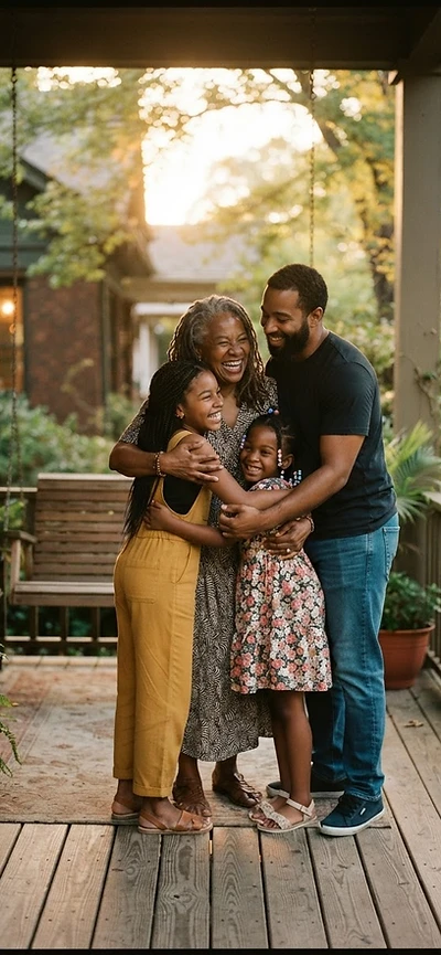 Family finding peace of mind with final expense coverage