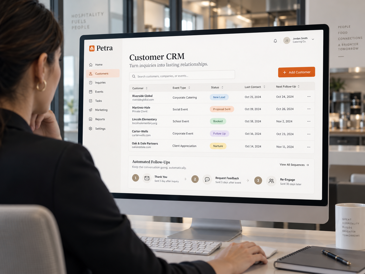 Customer CRM & Automated Follow-Ups