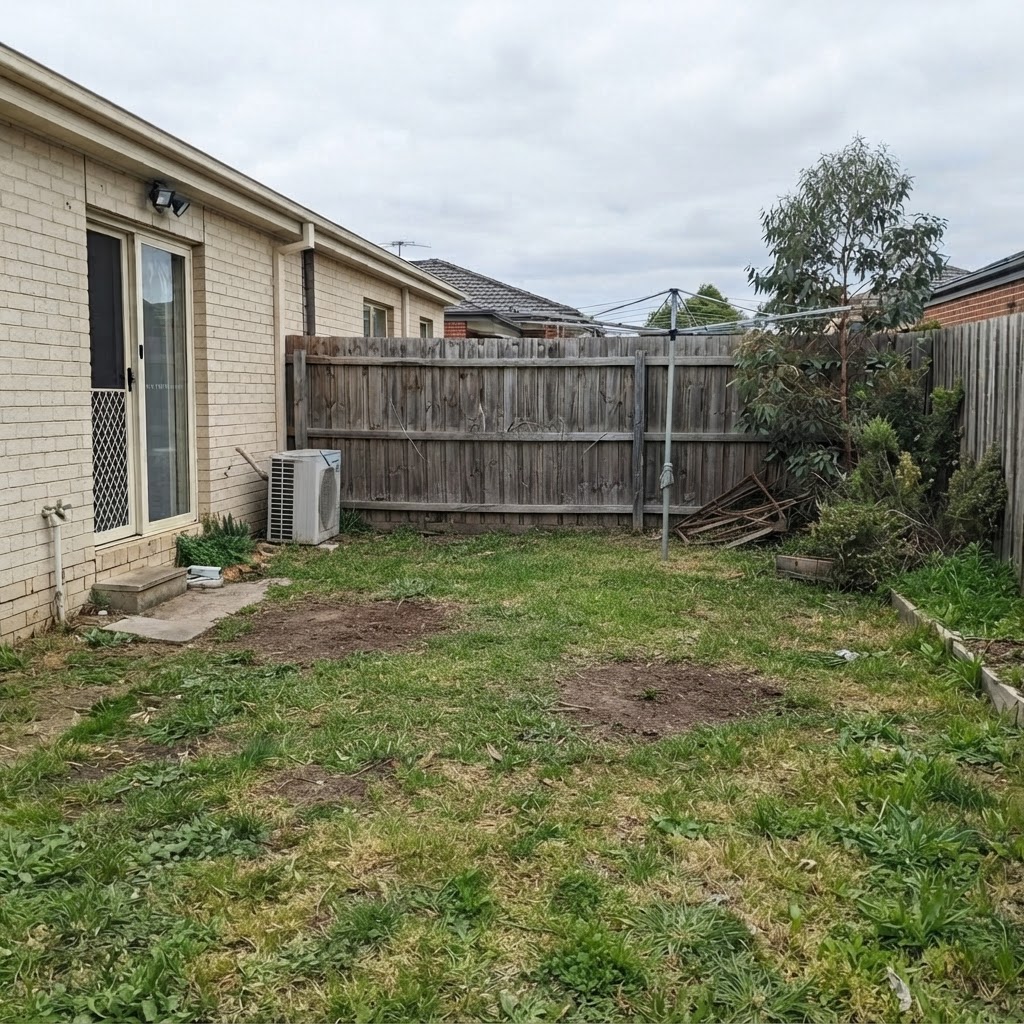 After rubbish removal - Backyard Cleanup in Adelaide