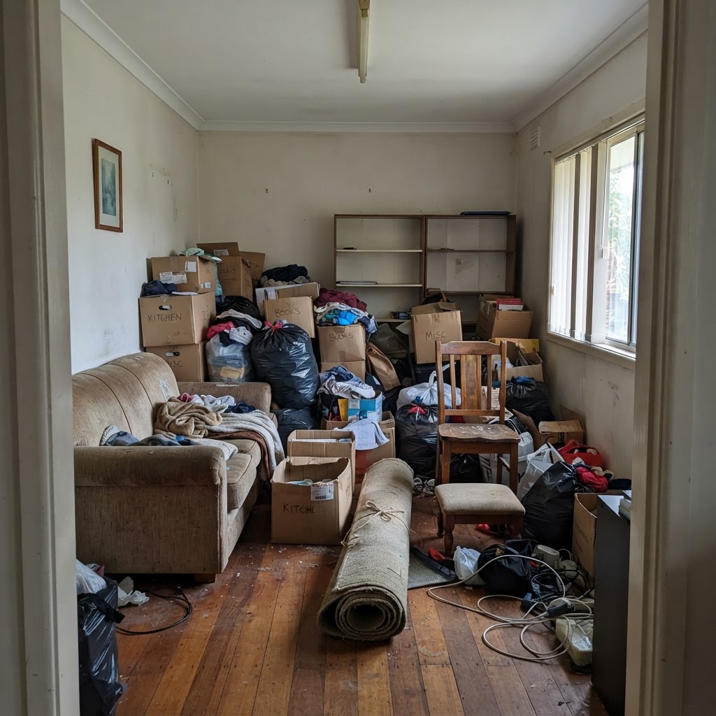 Before rubbish removal - Furniture Removal in Adelaide