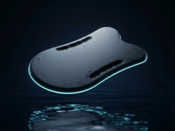 Concept rendering of the hydrodynamic FlowSense with a luminous perimeter