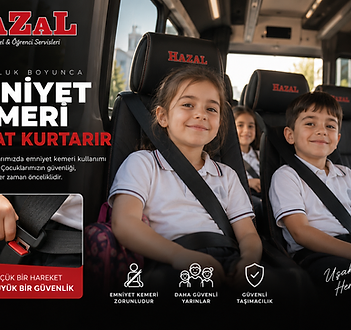 Her detayda aynı özen — emniyet kemeri.