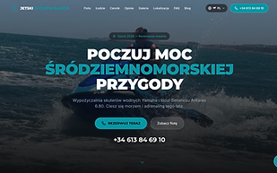 Screenshot strony Jetski in Spain
