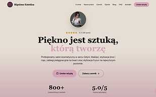 Screenshot strony Ripsime Estetica