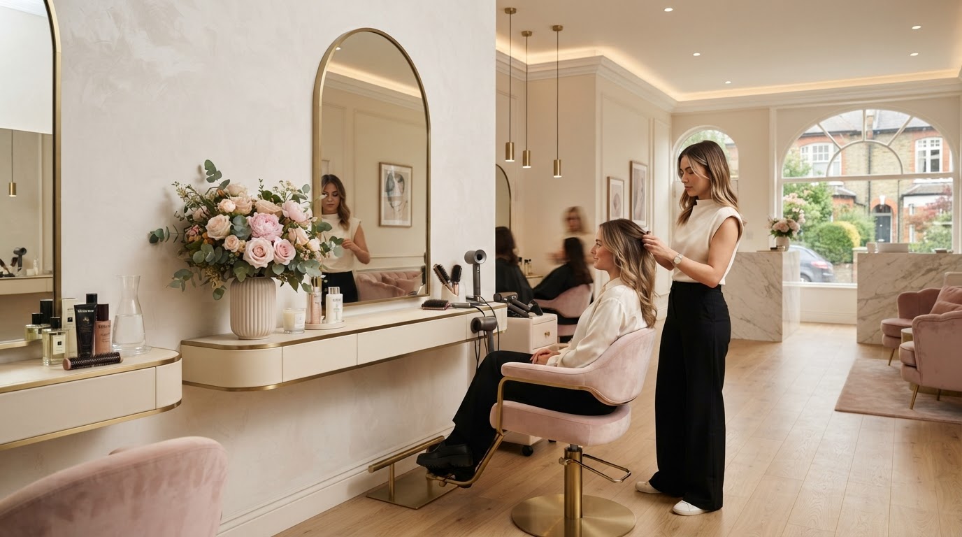 Luxury beauty salon interior