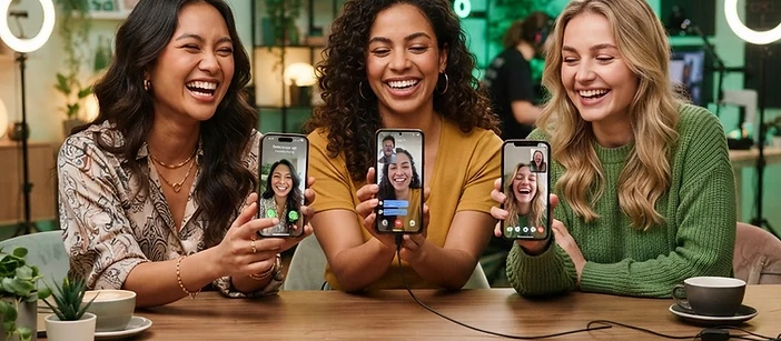 Friendly hosts on TopChat video calls