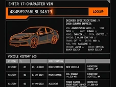 VIN Check USA — Data / Lookup build screenshot