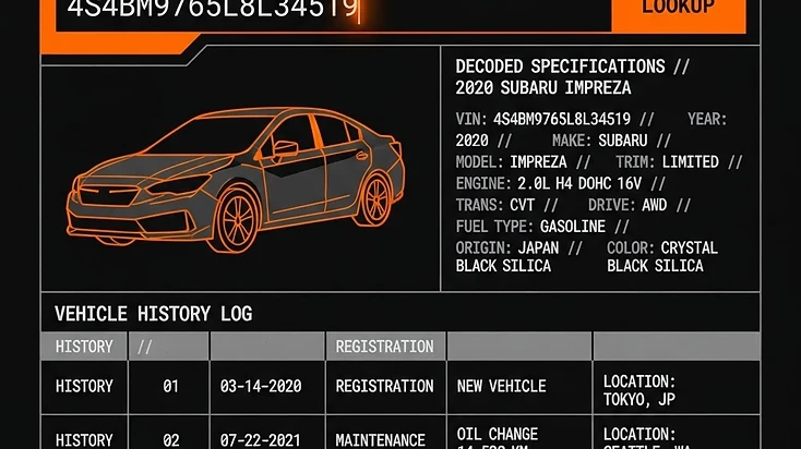 VIN Check USA — Data / Lookup build screenshot